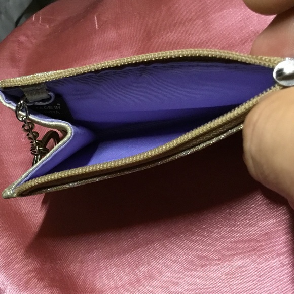 Coach Logo Gold Mini Key Wallet Cardholder - Picture 4 of 5